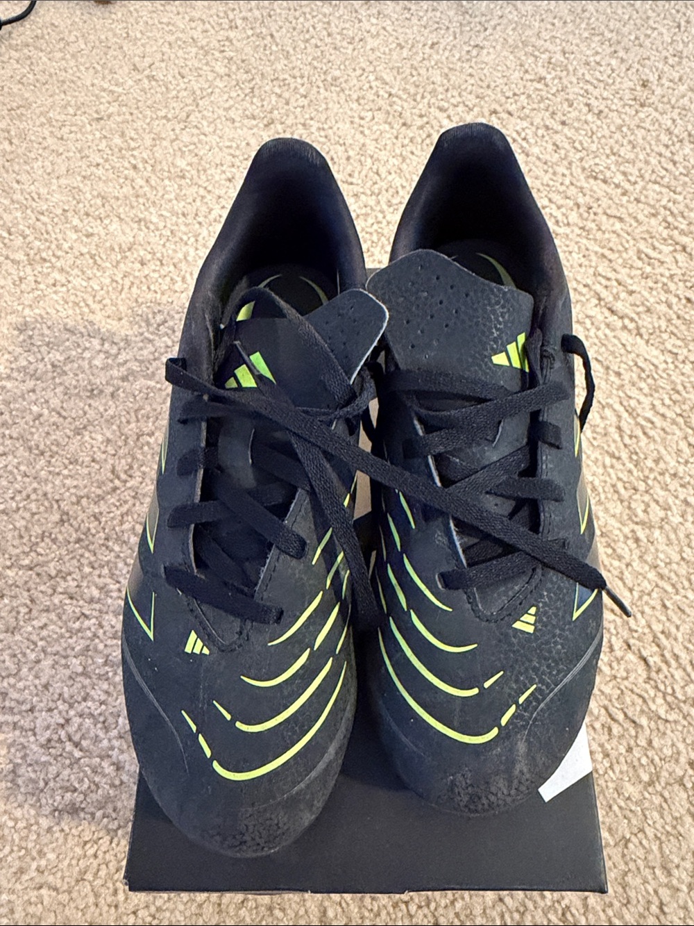 adidas Black Predator Club  soccer cleats